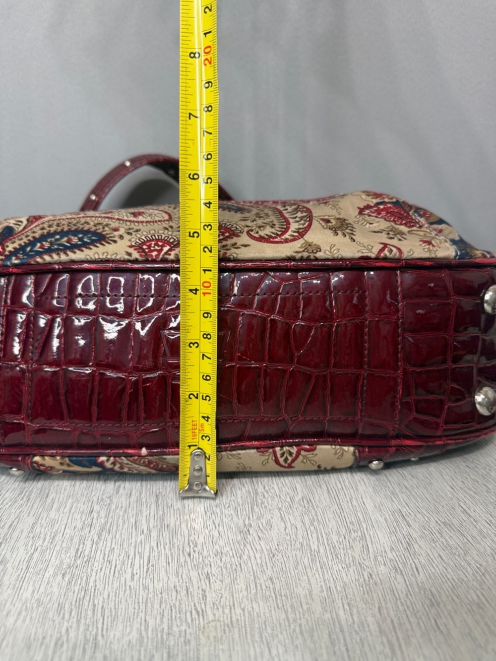 KATHY Women’s Van Zeeland Red Floral Shoulder Purse Y2K Handbag Vintage - Picture 9 of 9